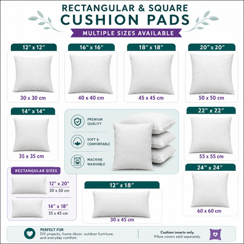 Hollowfibre cushion pads inner - pads,